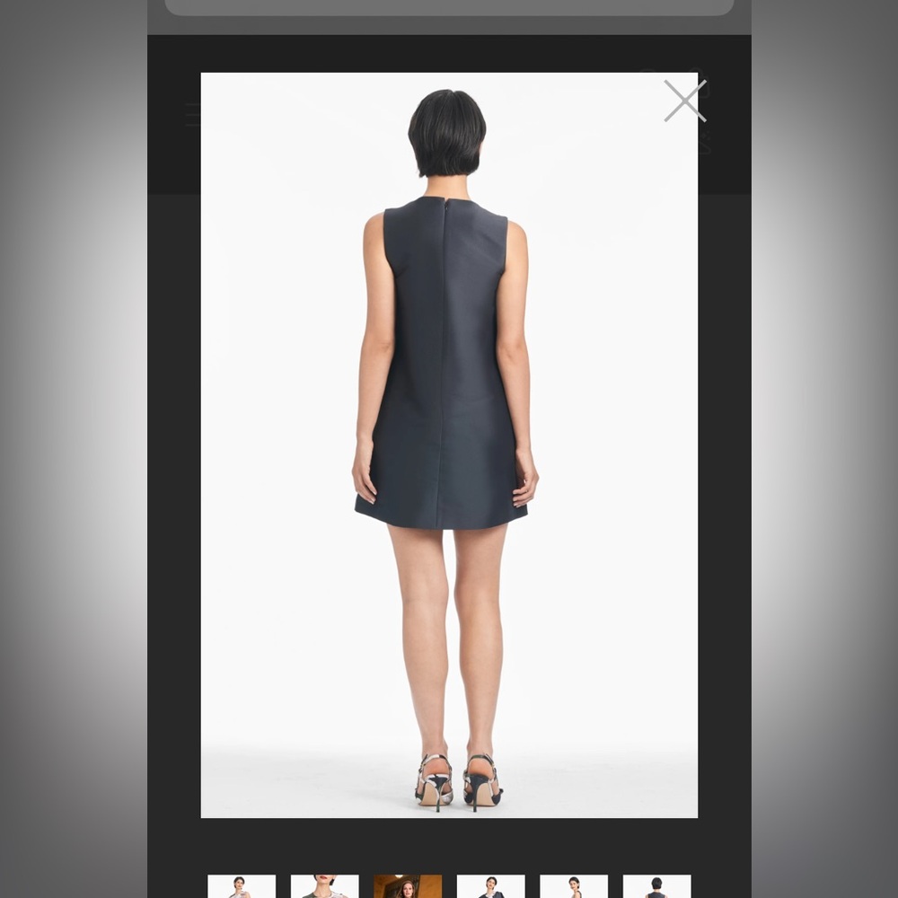 Sachin and Babi Uma Mini Dress, Blooming Rose, Black Cocktail Dress - Picture 4 of 7